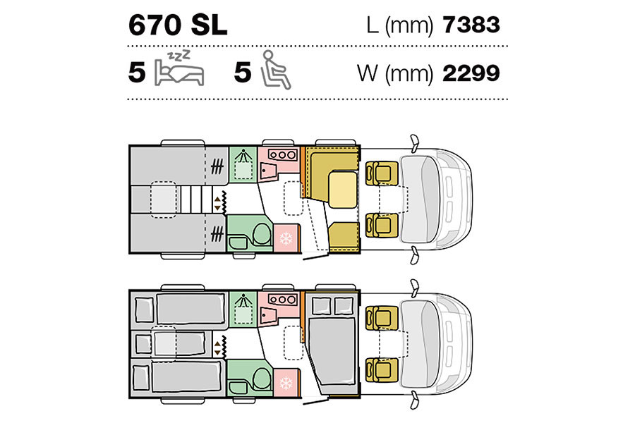 ADRIA Matrix Axess 670 SL 